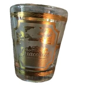 Culver‎ Graceland Elvis Presley 24K Gold Trim Shot Glass Vintage